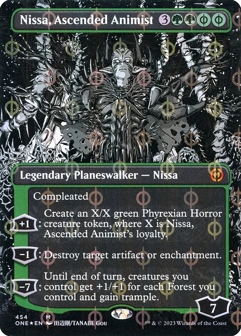 Nissa, Ascended Animist - Phyrexia: All Will Be One Mythic Card