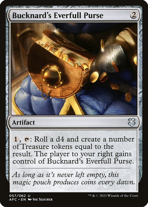 Bucknard's Everfull Purse - Forgotten Realms Commander Uncommon Card