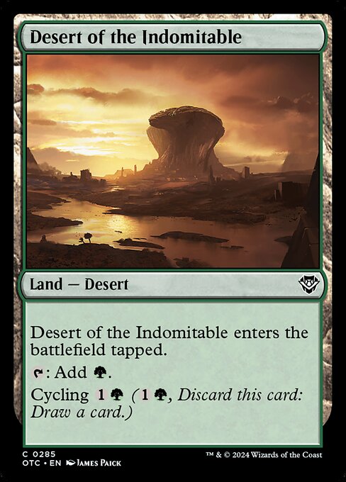 Desert of the Indomitable - Outlaws of Thunder Junction Commander Common Card