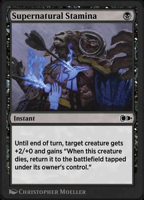 Supernatural Stamina - Pioneer Masters Common Card