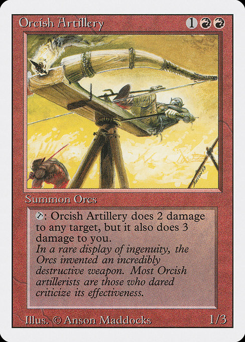 Orcish Artillery - Revised Edition Uncommon Card