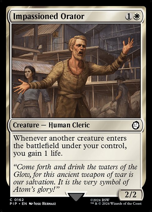 Impassioned Orator - Fallout Common Card