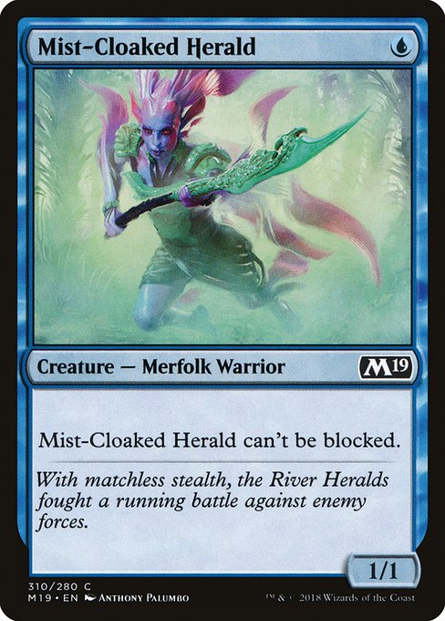 Mist-Cloaked Herald - Core Set 2019 Common Card