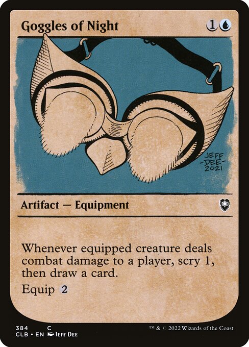 Goggles of Night - Commander Legends: Battle for Baldur's Gate Common Card