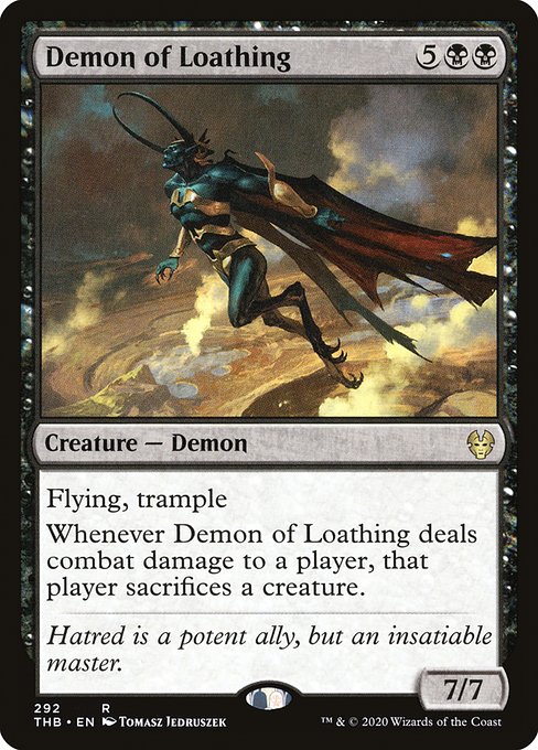 Demon of Loathing - Theros Beyond Death Rare Card