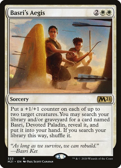 Basri's Aegis - Core Set 2021 Rare Card