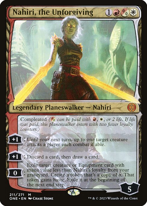 Nahiri, the Unforgiving - Phyrexia: All Will Be One Mythic Card