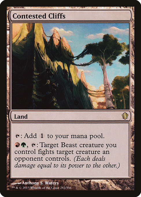 Contested Cliffs - Commander 2013 Rare Card