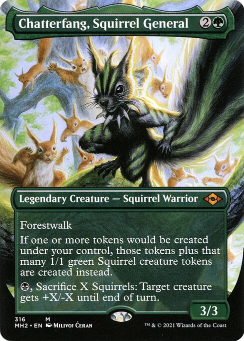 Chatterfang, Squirrel General - Modern Horizons 2 Mythic Card