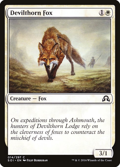 Devilthorn Fox - Shadows over Innistrad Common Card