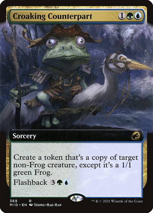 Croaking Counterpart - Innistrad: Midnight Hunt Rare Card