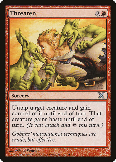 Threaten - Tenth Edition Uncommon Card