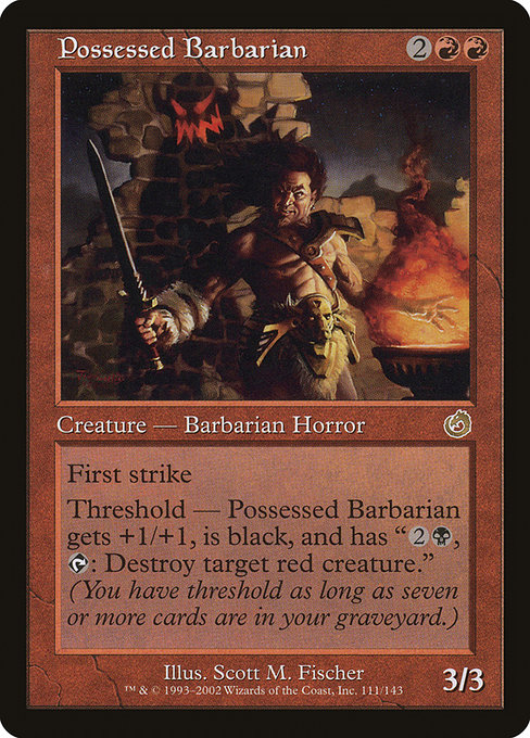 Possessed Barbarian - Torment Rare Card
