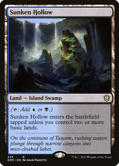 Sunken Hollow - Dominaria United Commander Rare Card