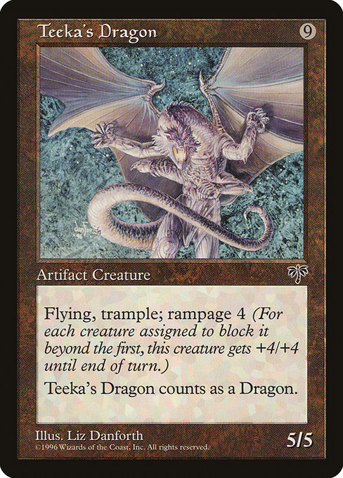 Teeka's Dragon - Mirage Rare Card