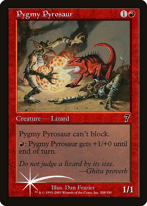 Pygmy Pyrosaur - Seventh Edition Common Card