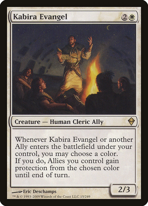 Kabira Evangel - Zendikar Rare Card