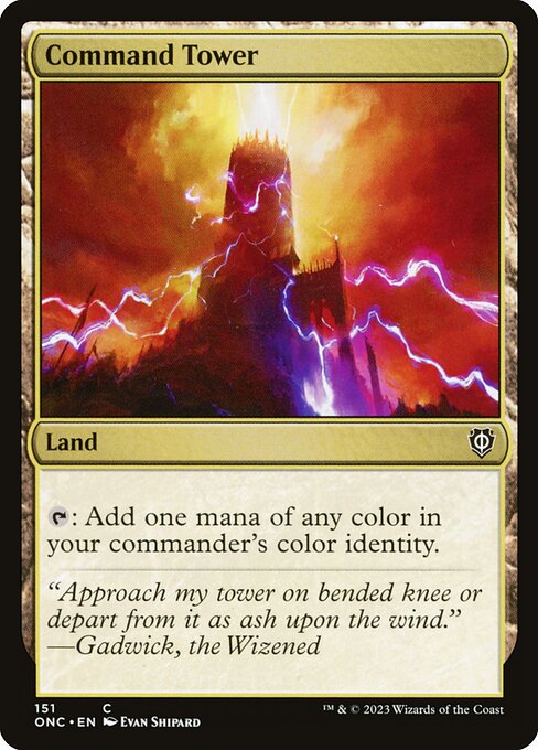 Command Tower - Phyrexia: All Will Be One Commander Common Card