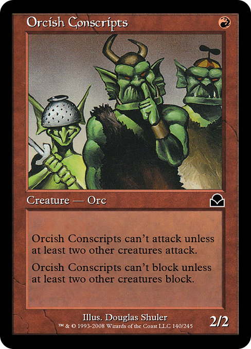 Orcish Conscripts - Masters Edition II Common Card