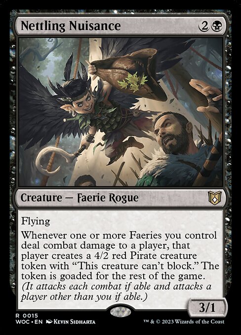 Nettling Nuisance - Wilds of Eldraine Commander Rare Card
