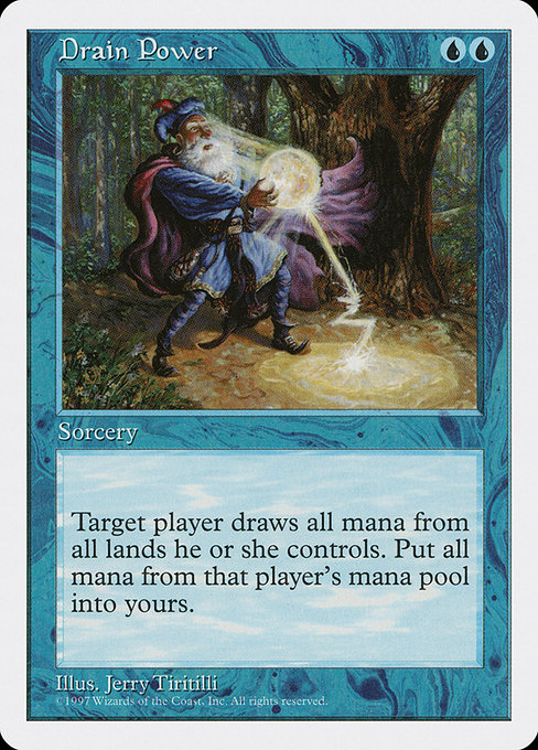 Drain Power - Fifth Edition Rare Card