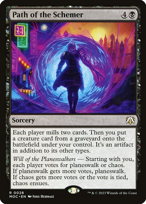 Path of the Schemer - March of the Machine Commander Rare Card