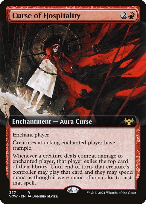 Curse of Hospitality - Innistrad: Crimson Vow Rare Card