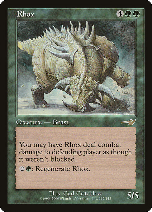 Rhox - Nemesis Rare Card