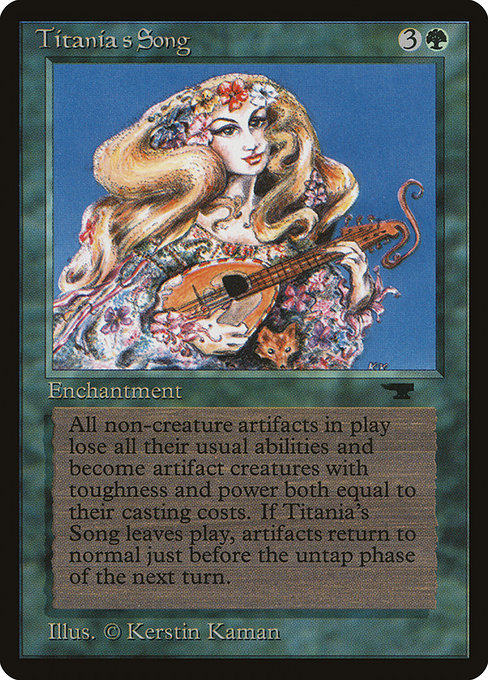 Titania's Song - Antiquities Uncommon Card