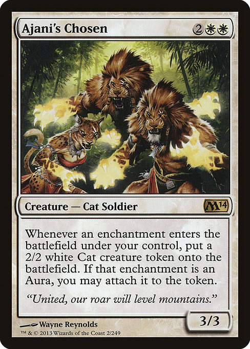 Ajani's Chosen - Magic 2014 Rare Card