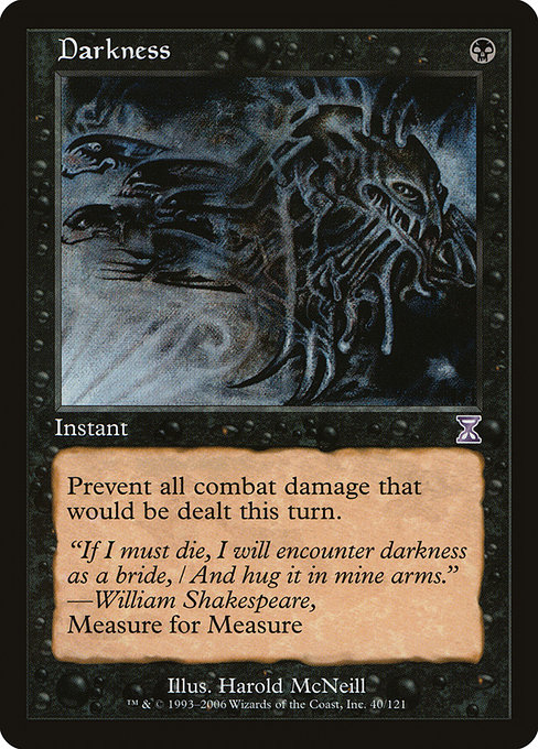 Darkness - Time Spiral Timeshifted Special Card