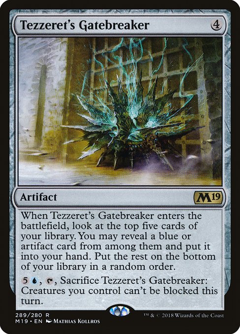 Tezzeret's Gatebreaker - Core Set 2019 Rare Card