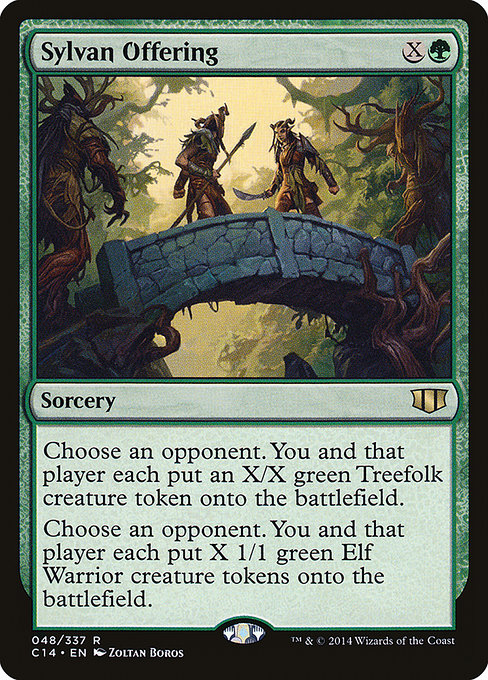 Sylvan Offering - Commander 2014 Rare Card