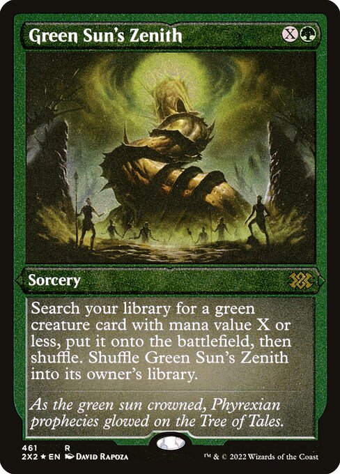 Green Sun's Zenith - Double Masters 2022 Rare Card
