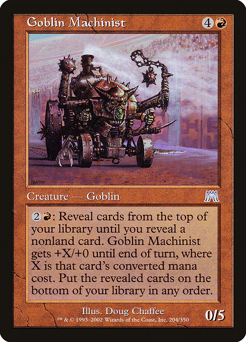 Goblin Machinist - Onslaught Uncommon Card