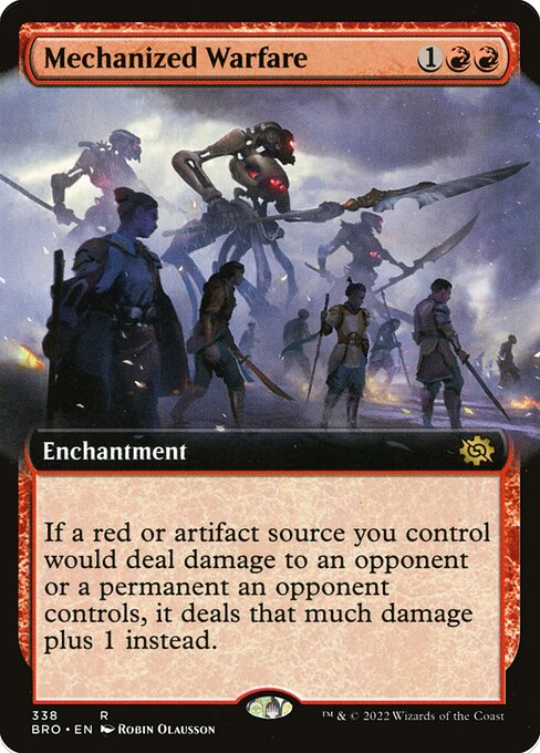 Mechanized Warfare - The Brothers' War Rare Card