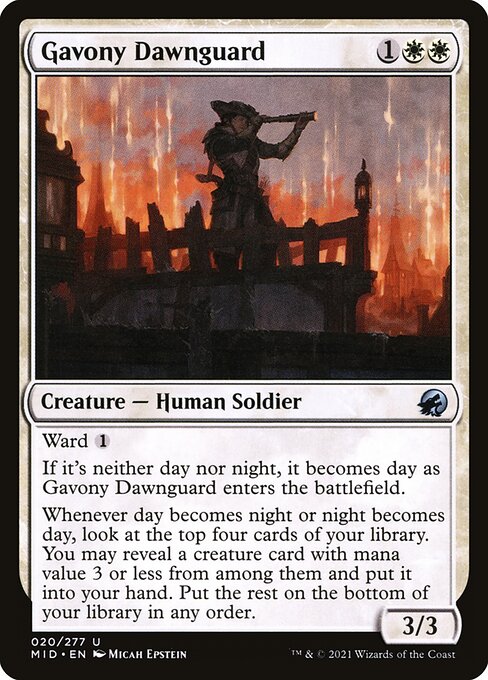 Gavony Dawnguard - Innistrad: Midnight Hunt Uncommon Card