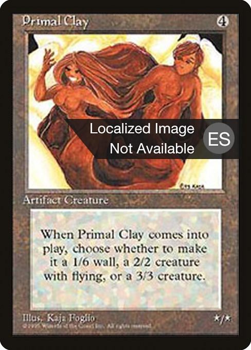 Primal Clay - Fourth Edition Foreign Black Border Rare Card