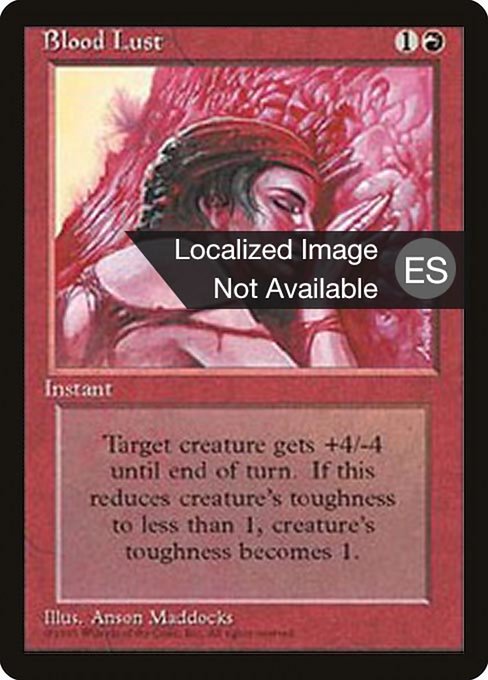 Blood Lust - Fourth Edition Foreign Black Border Common Card