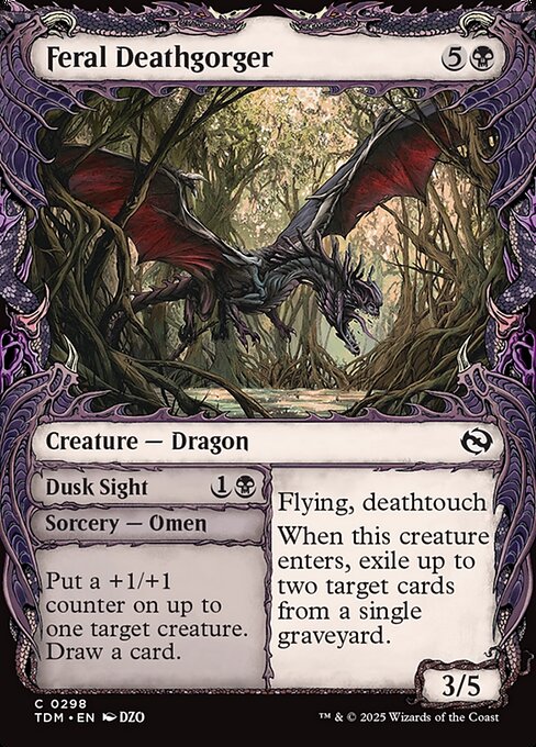 Feral Deathgorger // Dusk Sight - Tarkir: Dragonstorm Common Card