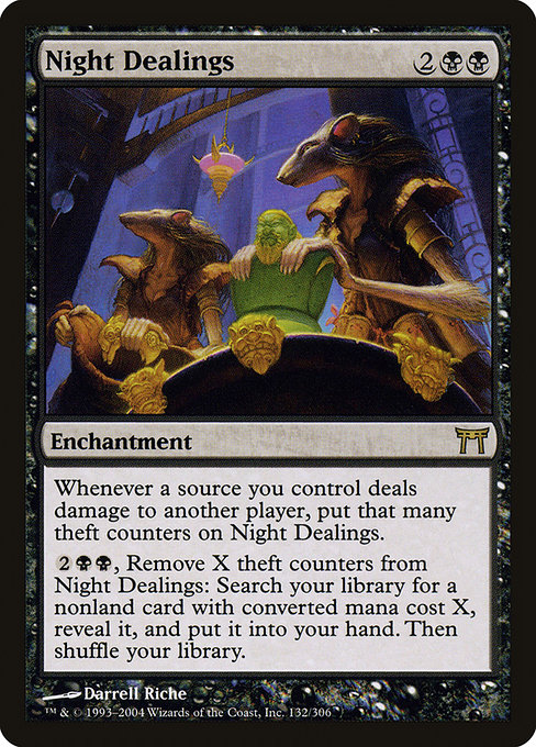 Night Dealings - Champions of Kamigawa Rare Card