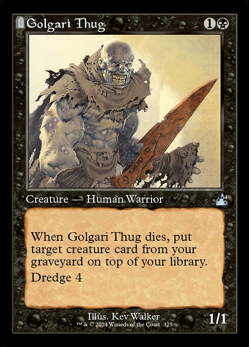 Golgari Thug - Ravnica Remastered Uncommon Card