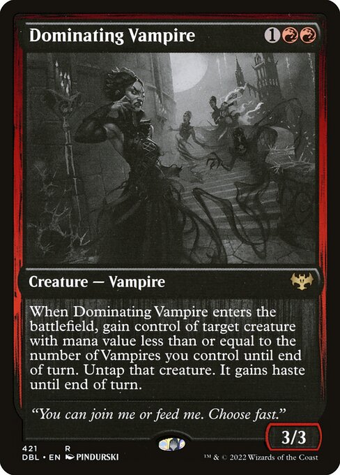 Dominating Vampire - Innistrad: Double Feature Rare Card