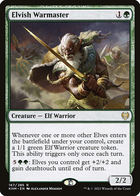 Elvish Warmaster - Kaldheim Rare Card