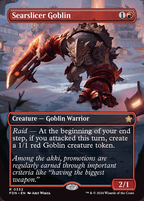 Searslicer Goblin - Foundations Rare Card