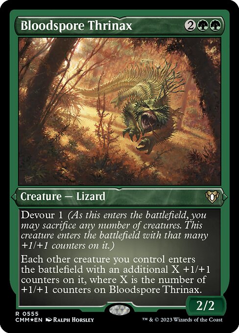 Bloodspore Thrinax - Commander Masters Rare Card