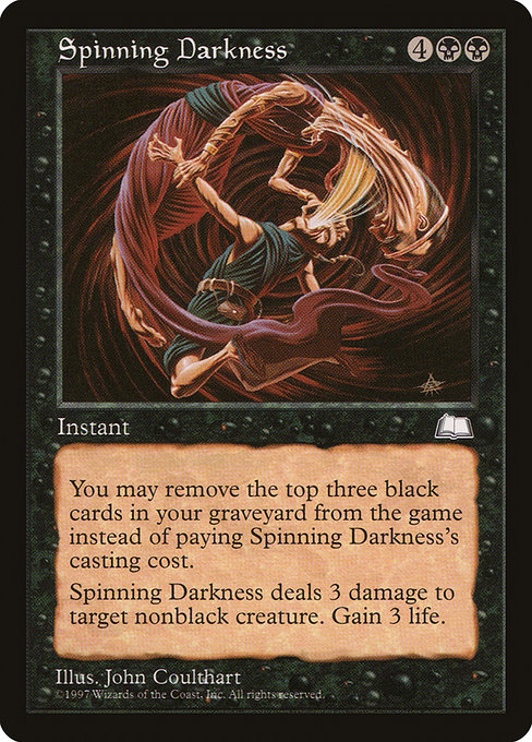 Spinning Darkness - Weatherlight Common Card