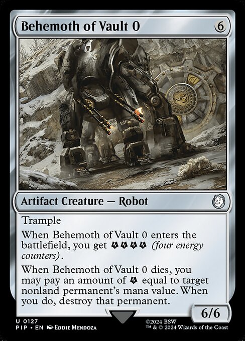 Behemoth of Vault 0 - Fallout Uncommon Card