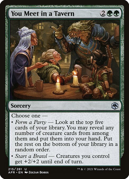 You Meet in a Tavern - Adventures in the Forgotten Realms Uncommon Card