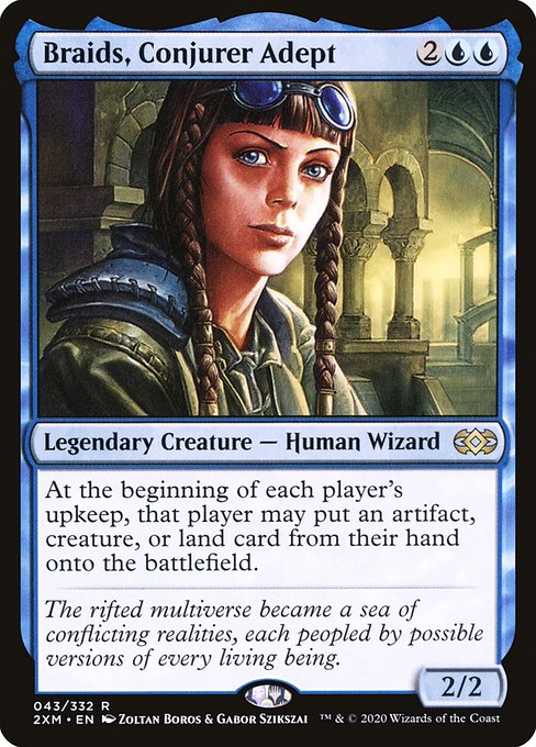 Braids, Conjurer Adept - Double Masters Rare Card